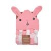 Set de Toalla con Capucha y 6 Toallitas